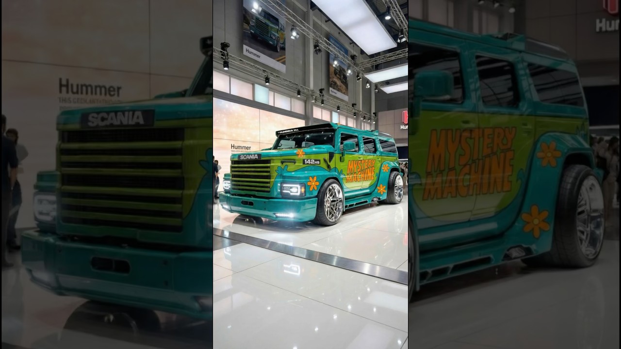O SCOOBY-DOO VOLTOU COMO UM CAMINH&Atilde;O V8?! 😱 Scania Hummer Mystery Machine 2026! 🚛🔍🐕 #scania