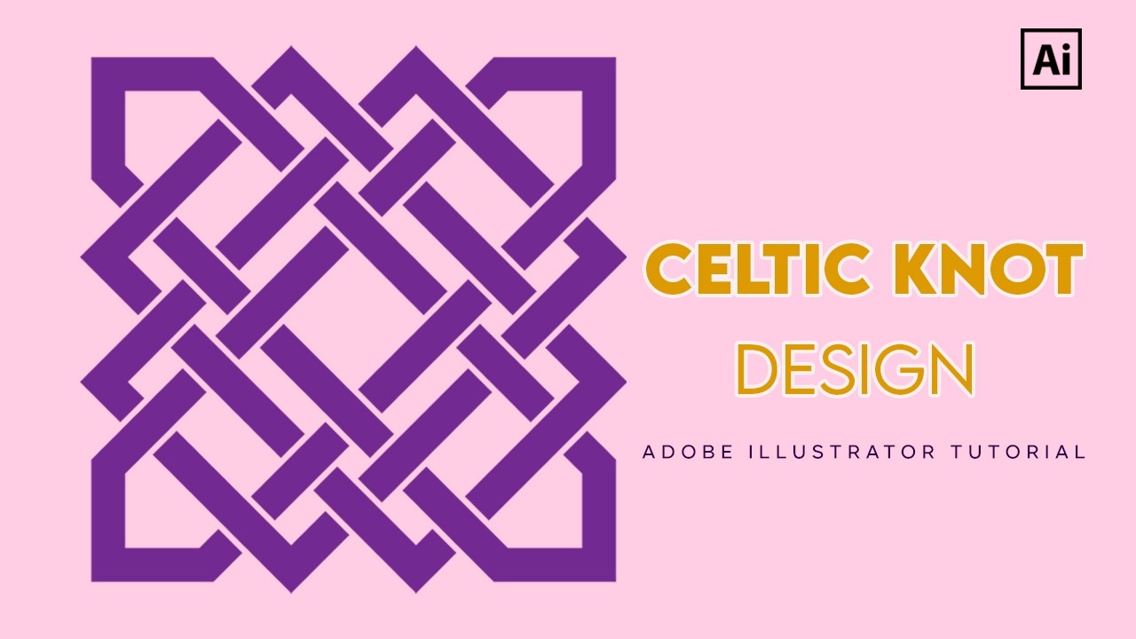 Professional Celtic Knot Pattern Design - Adobe Illustrator Workflow