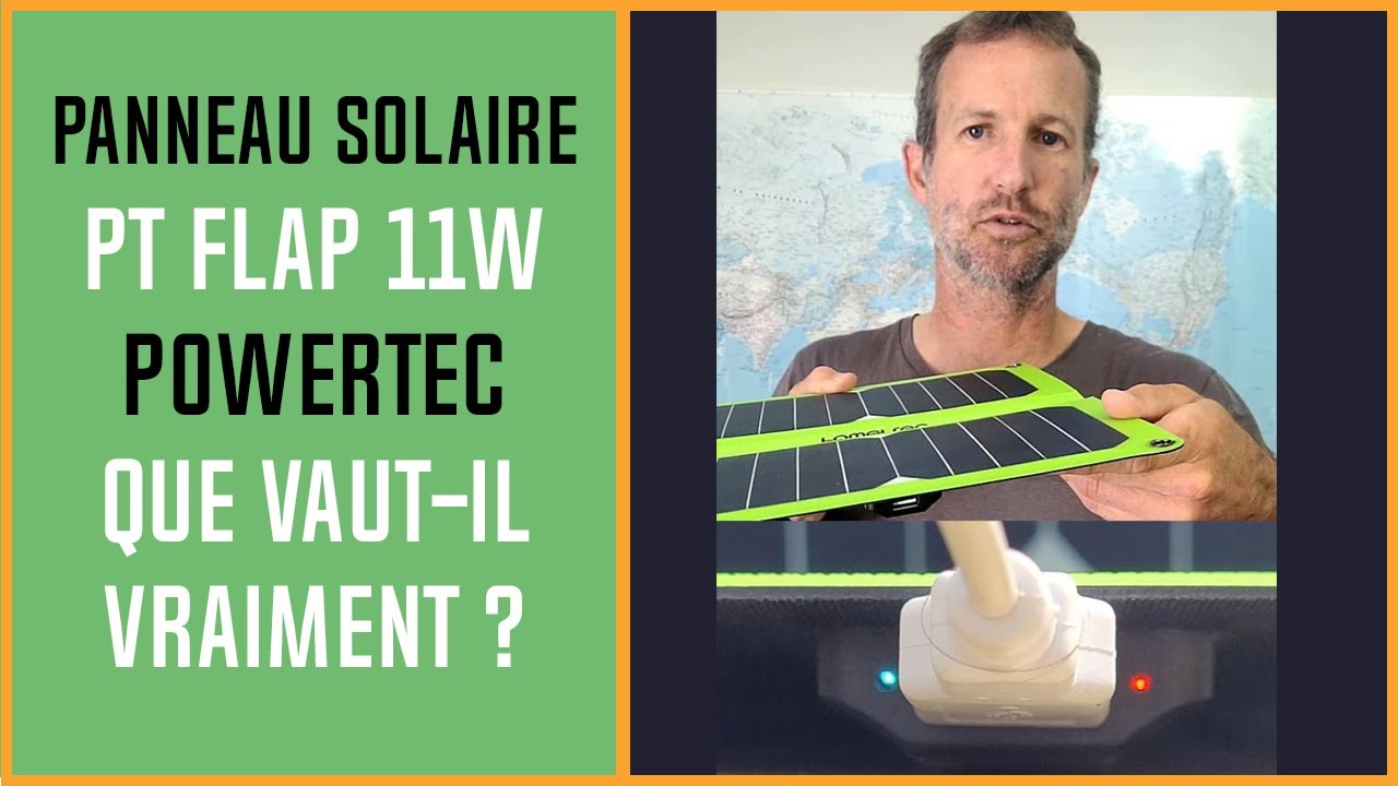 Panneau solaire Powertec PT Flap 11W - Avis
