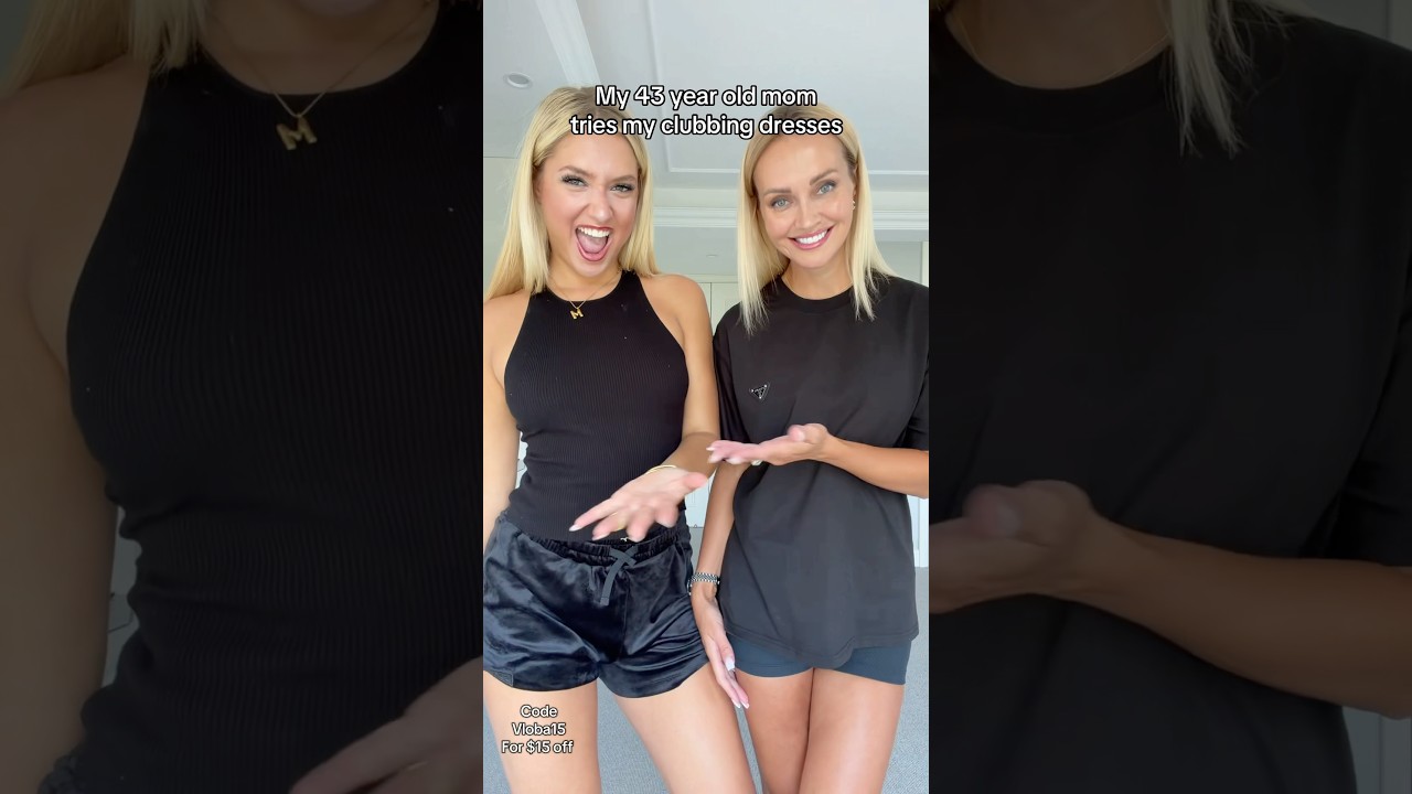 My mum tries my clubbing dresses from&nbsp;​⁠@bellabarnett.official 👀code in video to get $15 off!