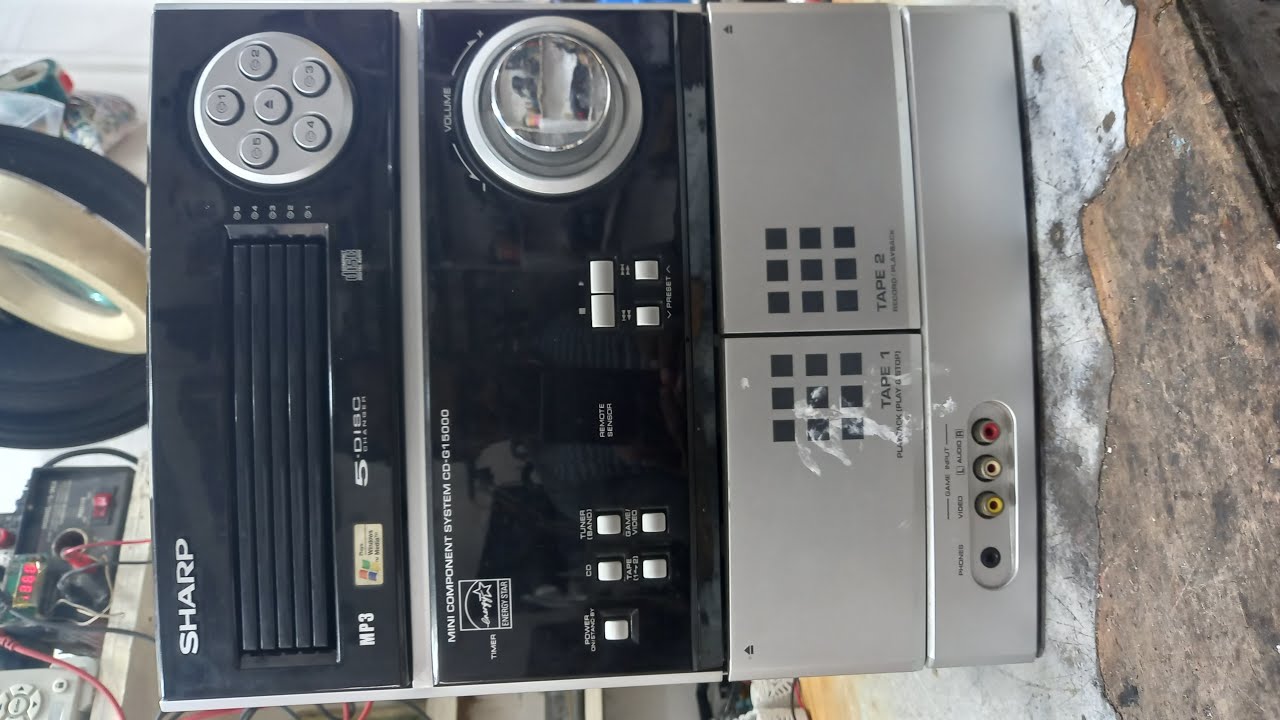 sharp mini stereo repair