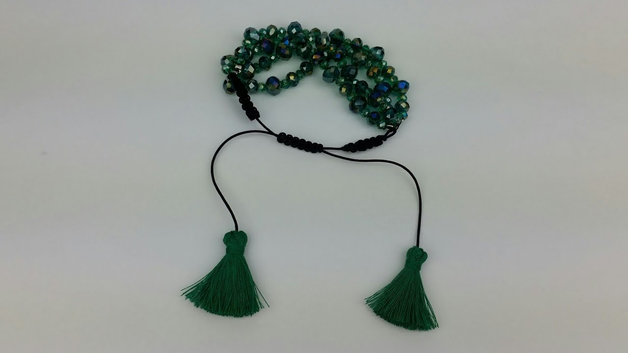COMO HACER Y PONER BORLAS EN LAS PULSERAS /BORLAS PARA PULSERAS
