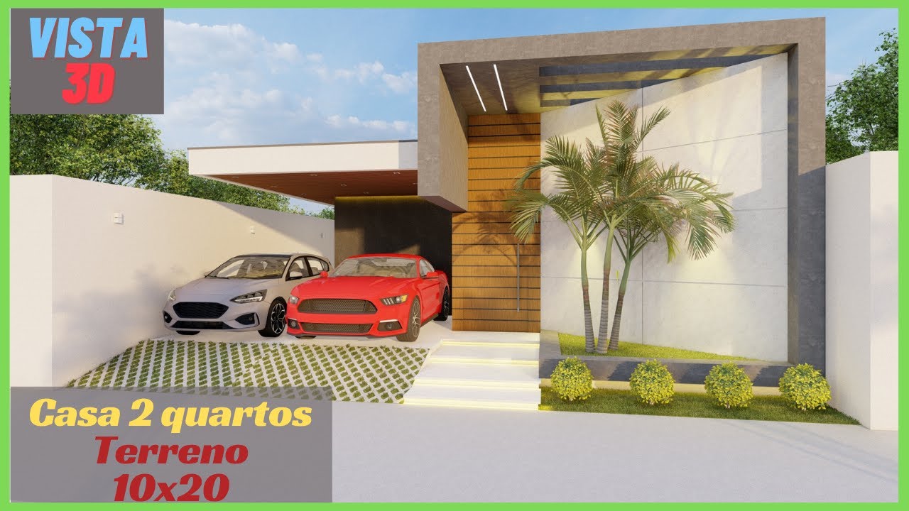 Casa 2 quartos terrea - lote 10x20 - 90m² - churrasqueira e piscina -