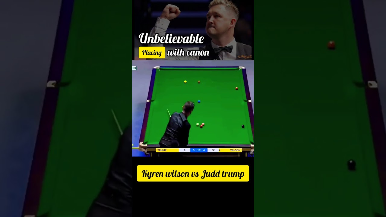 Kyren Wilson's incredible canon shot | #snooker #trickshot #Ronnie #trump #selby #zhao #pool #sports