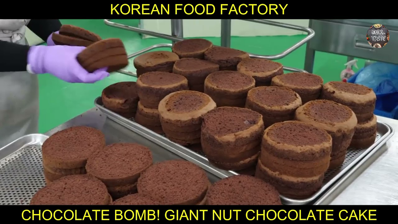 GIANT NUT CHOCOLATE CAKE PROCESSING