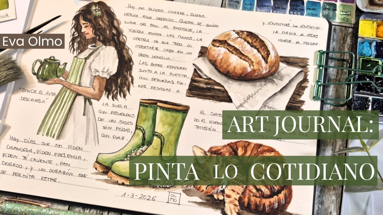 ✨ Pinta la calma: Art Journal inspirado en la magia de lo cotidiano