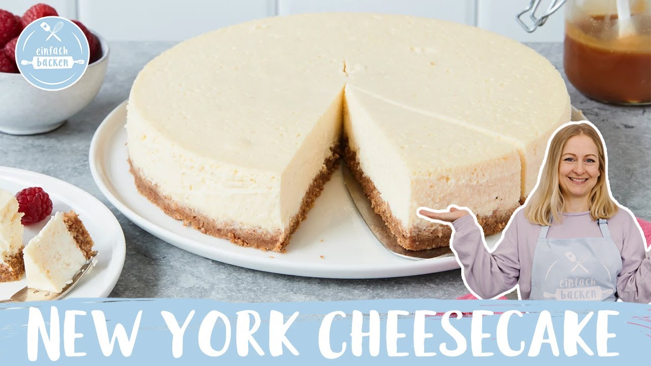 New York Cheesecake | Amerikanischer Käsekuchen  🇺🇸 😋| Einfach Backen
