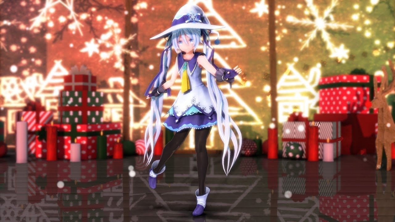 【MMDクリスマス】好き！雪！本気マジック【つみ式雪ミク2014】