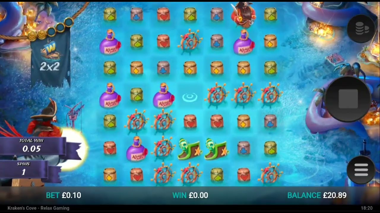 CASINO SLOTS KRAKENS COVE BONUS (real money)
