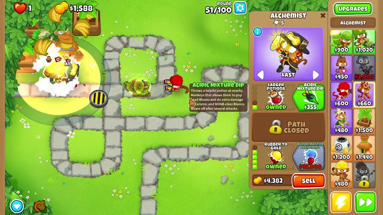 [BTD 6]Monkey Meadow-Impoppable, No MK, No Heroes, No Powers, No Retry, No Selling