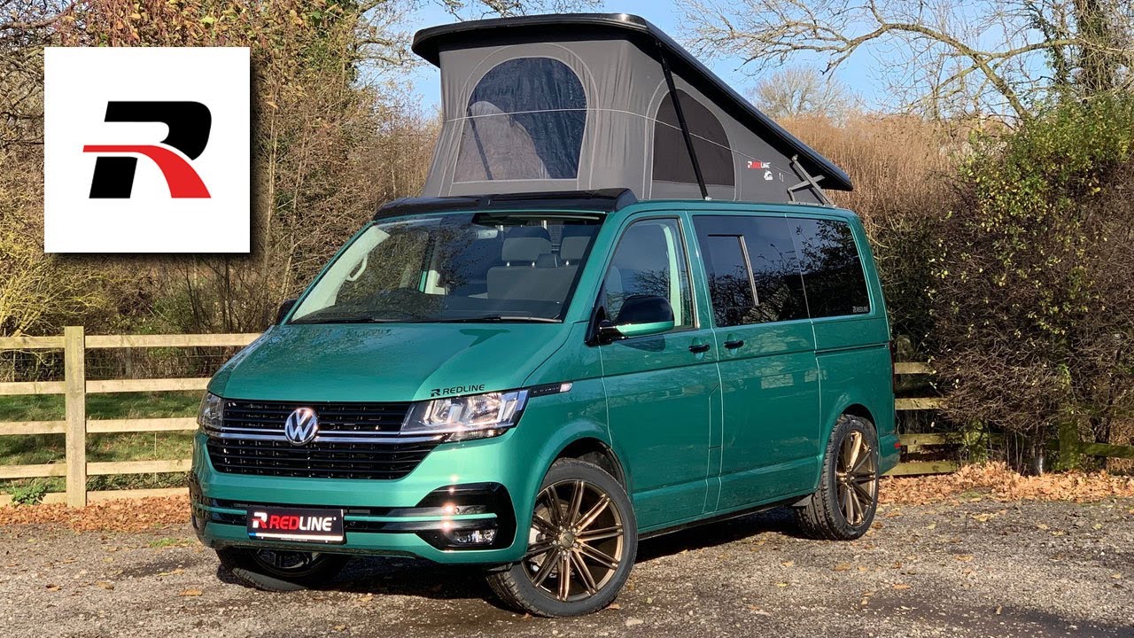 VW T6.1 Redline Sport campervan tour Highline Bay Leaf Green