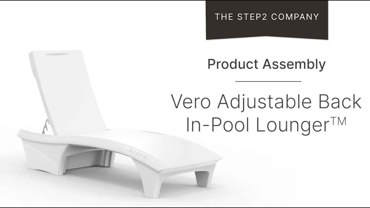 Step2 Vero Adjustable Back In-Pool Lounger Assembly