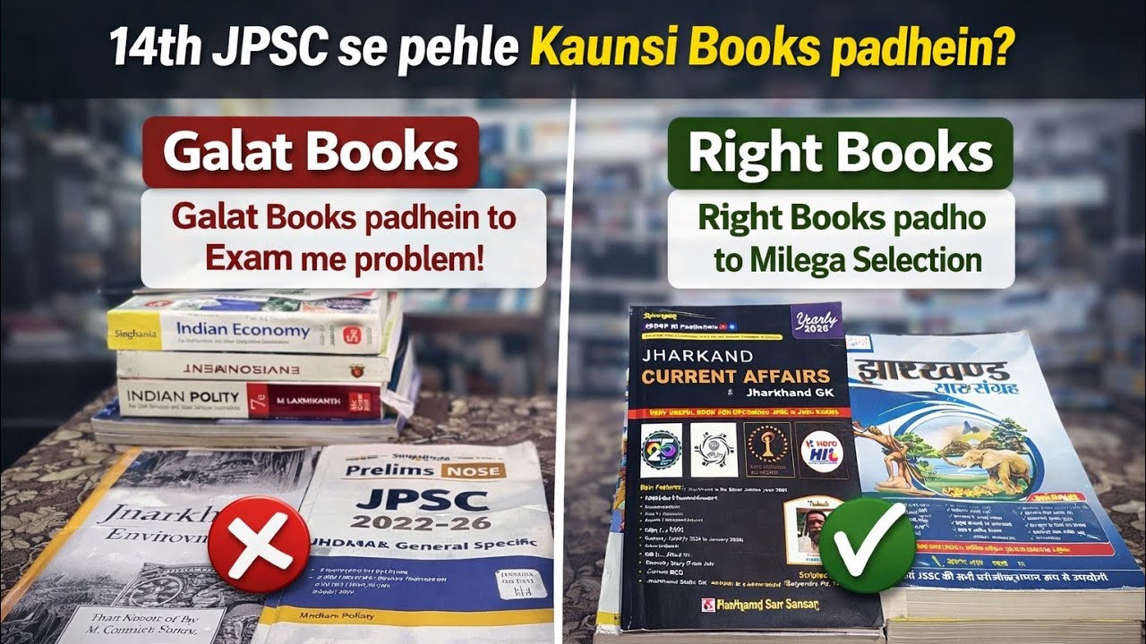 STOP! JPSC Aspirants 🚨 Yeh Galat Books Aapko Fail Kar Dengi | 90% Aspirants Yeh Galti Karte Hain