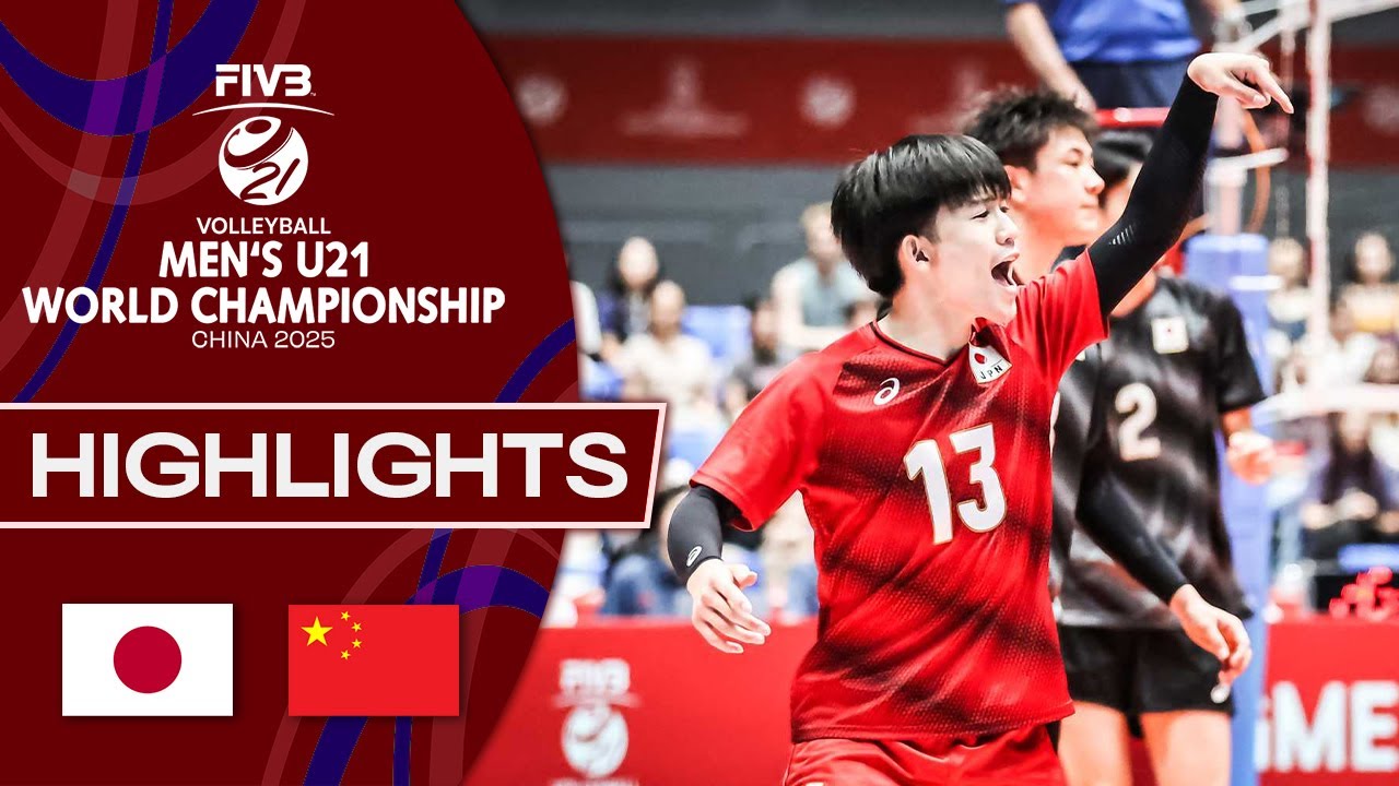 Japan 🇯🇵 vs. China 🇨🇳  - Men's U21 World Championship | Highlights - Volleyball