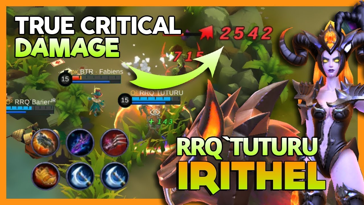 Comeback Irithel with True Critical Damage by RRQ'Tuturu Beat PK & Saints Squad ~ Mobile Legends