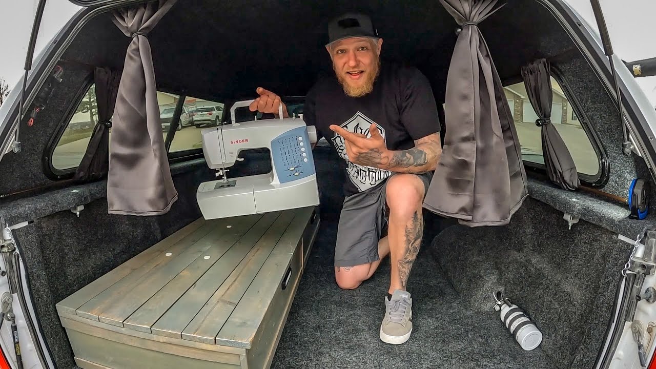 Sewing & Installing Blackout Curtains On My Truck Camper Shell