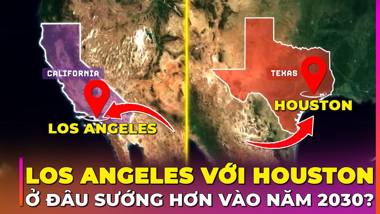 HOUSTON vs LOS ANGELES: THÀNH PHỐ NÀO RẺ, AN TOÀN VÀ DỄ SỐNG HƠN? | Ghiền Địa Lý