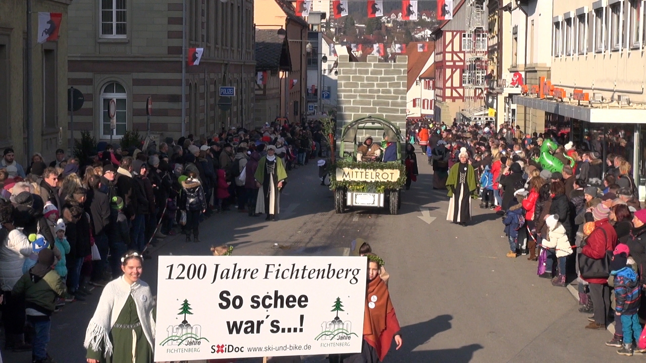 81. Gaildorfer Pferdemarkt, Festumzug mit Beteiligung 