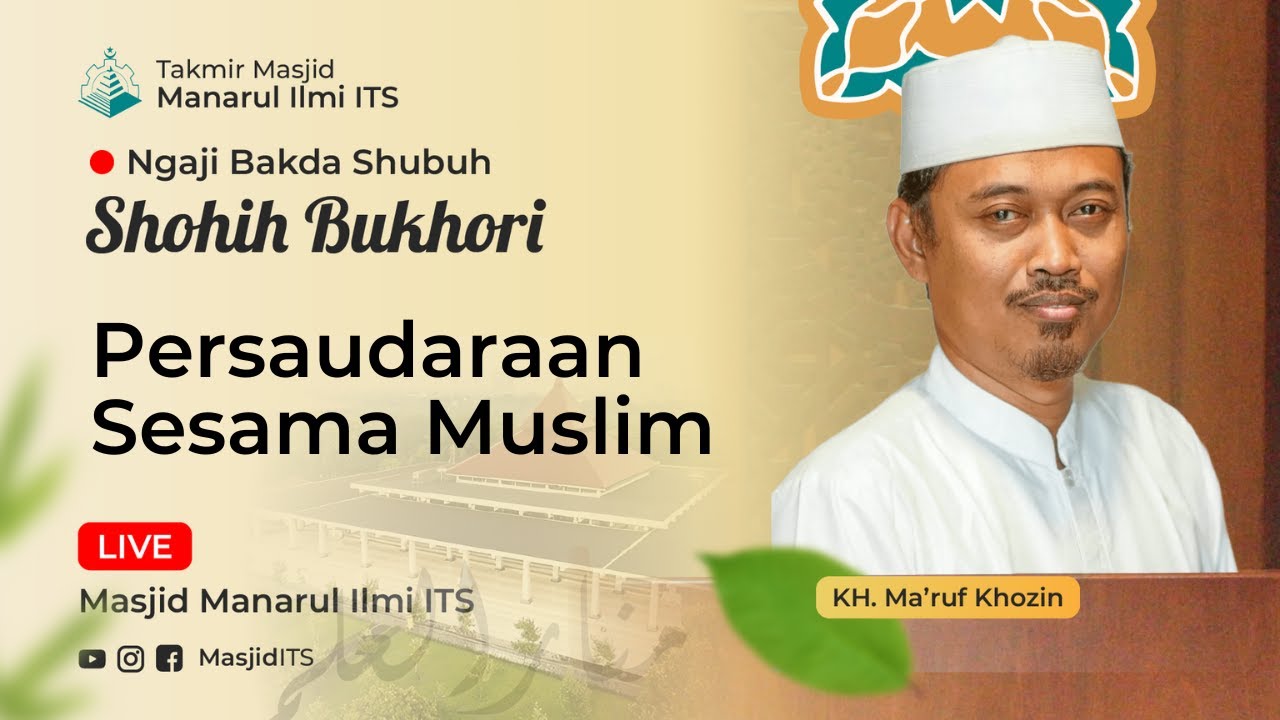 [LIVE] Ngaji Bakda Shubuh | KH. Ma'ruf Khozin | Shahih Bukhari | Jumat, 23 Januari 2026