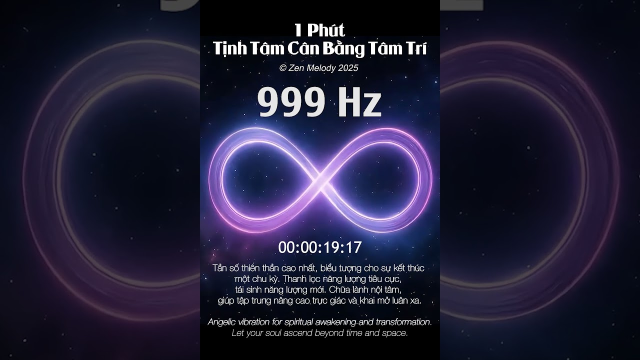 #999Hz | Thanh Lọc v&agrave; T&aacute;i Sinh Năng Lượng Vũ Trụ | Healing Frequency for Spiritual Awakening