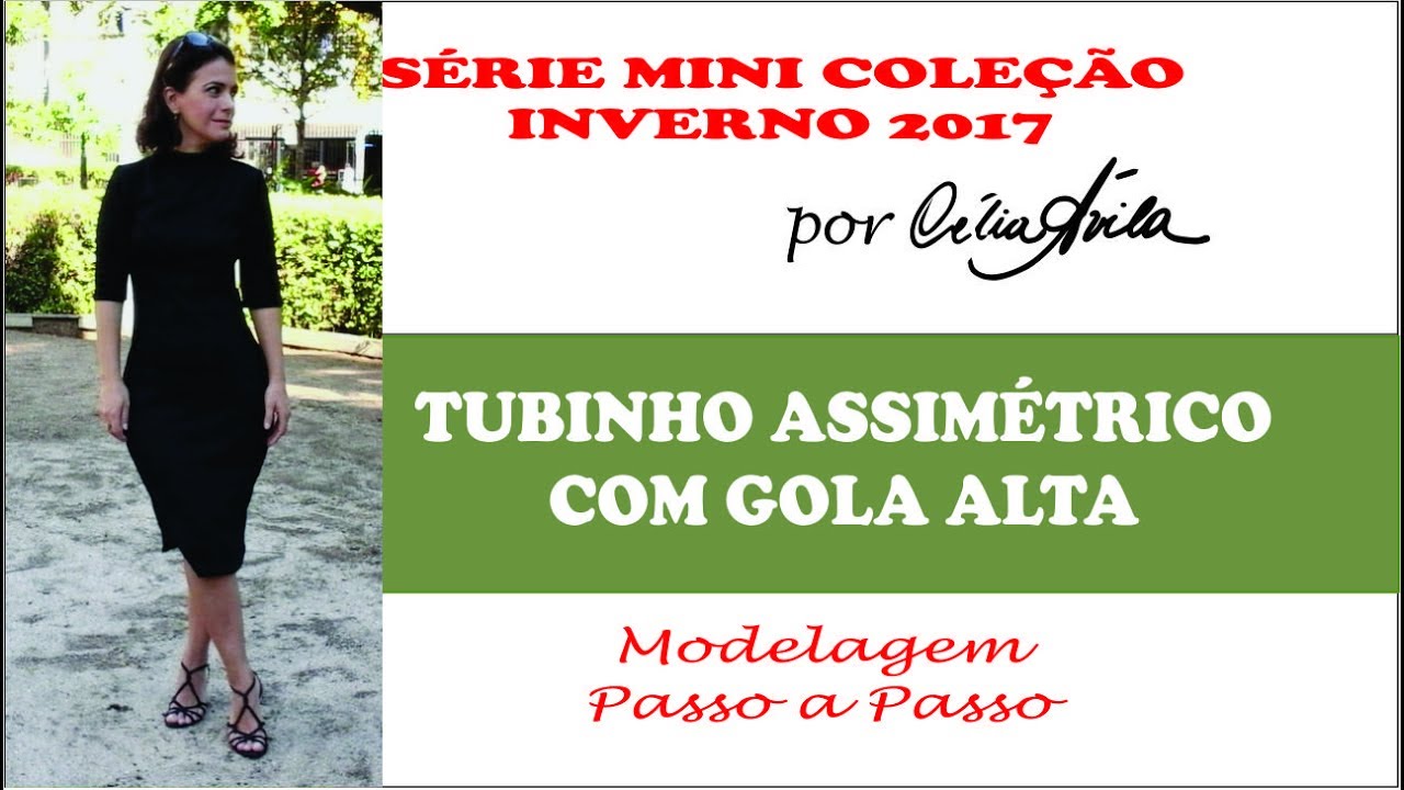 TUBINHO ASSIMÉTRICO COM GOLA ALTA - MODELAGEM COM CÉLIA ÁVILA