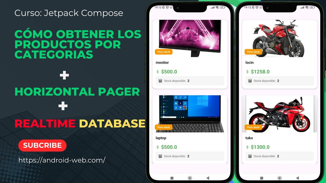 Obtener Productos + Horizontal Pager en Jetpack Compose