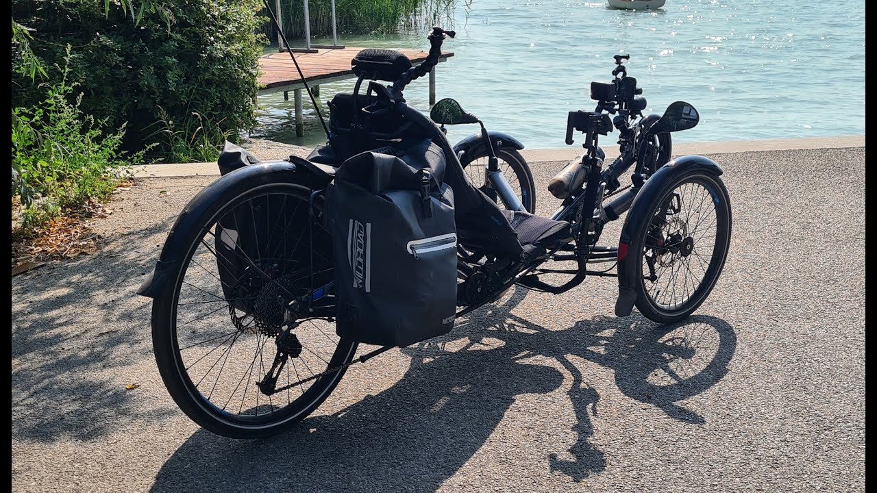 Radtour am Plattensee Teil 1,Liegerad, Recumbent trike, HP Velotechnik, Scorpion fs26