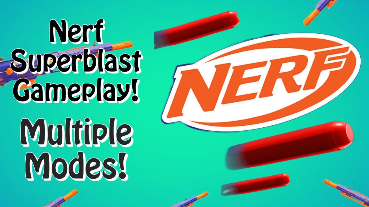 NERF Superblast Gameplay! #3 - Playing Multiple Modes!