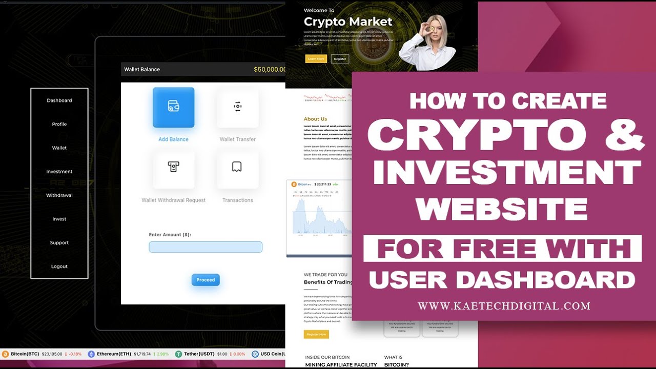 How to create an investment & Cryptocurrency website with User dashboard using WordPress (Part 2)