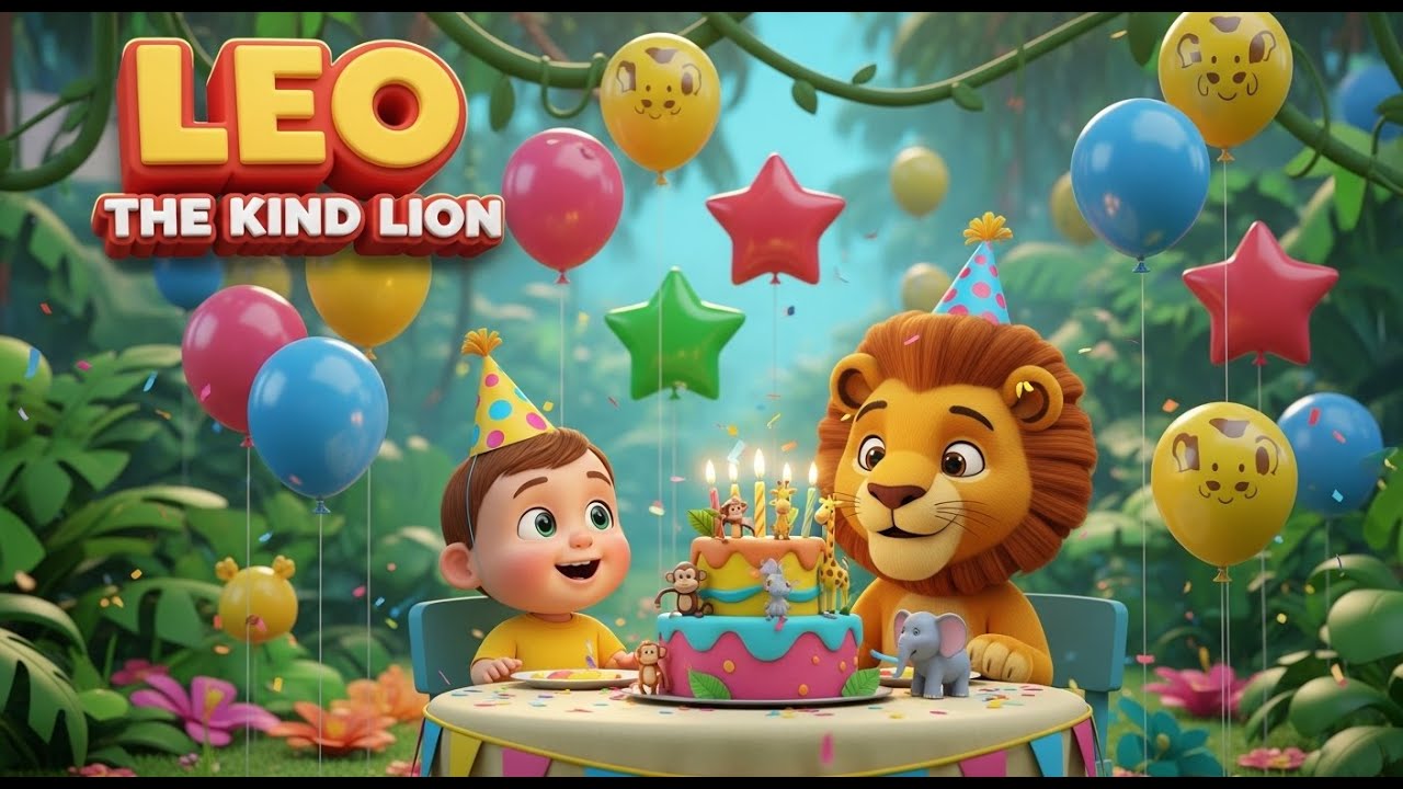 Лео, добрый лев 🦁💛✨ | Трогательная детская история о доброте и дружбе 🌈📚