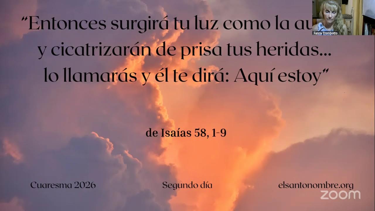Oraciones de la Fraternidad - Espacio abierto de recogimiento, oración y silencio