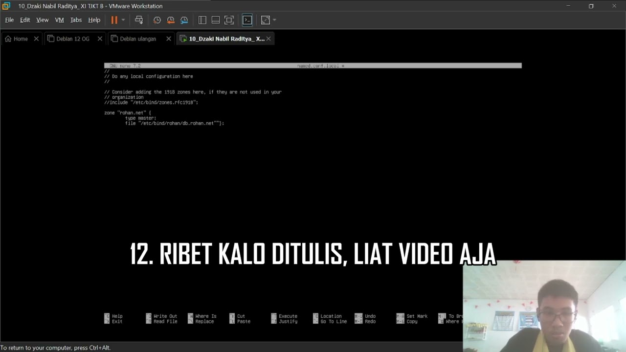INSTALLASI DAN KONFIGURASI DNS BIND9 | #7