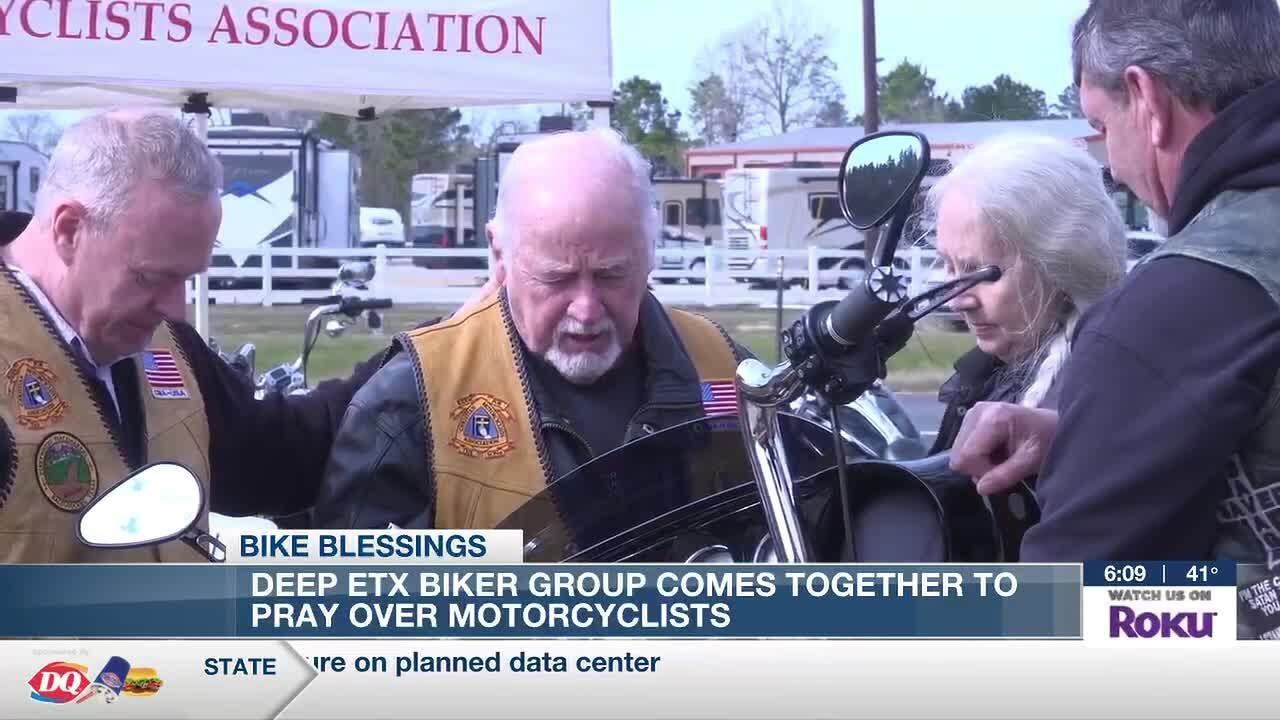 Nacogdoches biker group prays over motorcyclists and their bikes, builds community