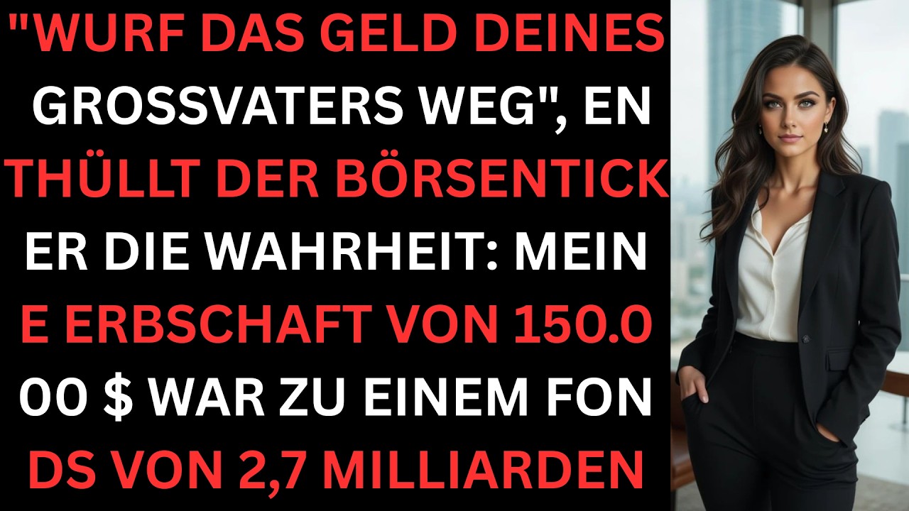 Meine Eltern nannten mein Erbe verschwendet – bis mein Fonds an die Börse ging.