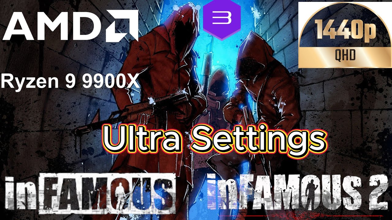 RPCS3 ~ Infamous 1+ 2 ~ I Ryzen 9 9900x~ PC Gameplay+2K Settings | Rtx 4080 Super