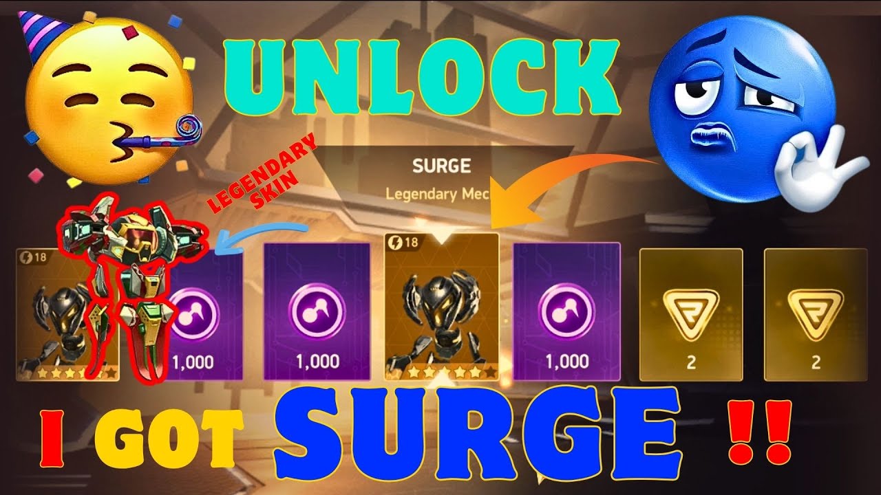 🥶SURGE  Legendary Mech🔥 unlock in mech arena #mecharenastudent