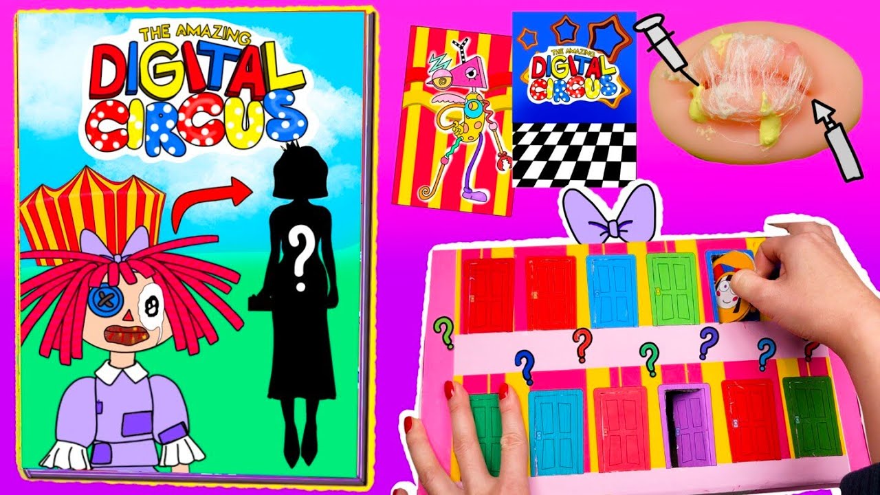 DIY♥ THE AMAZING DIGITAL CIRCUS RAGATHA BLIND BAG GAMINGBOOK/RAGATHA LIP CARE& COSMETIC CHANGE STORY