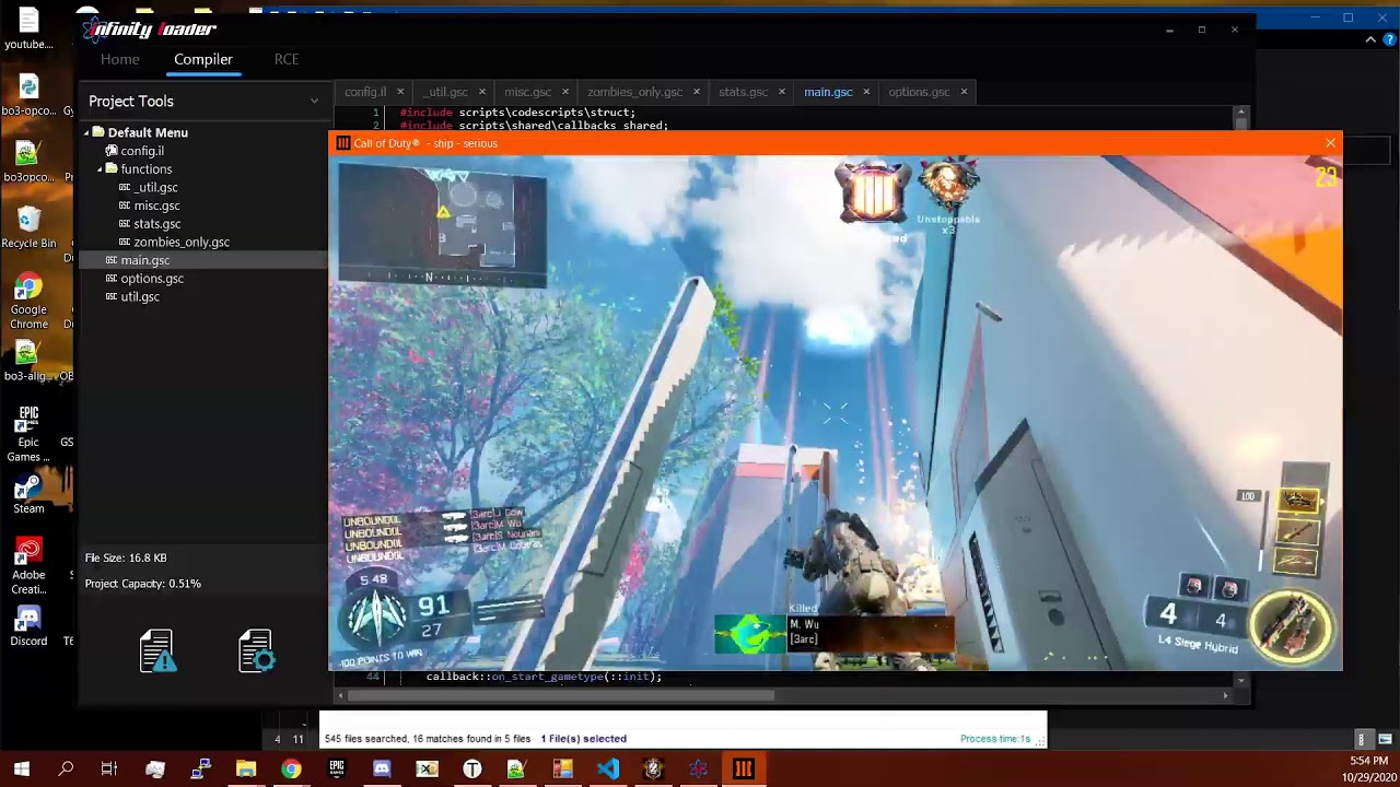 Live Dev - BO3 GSC Mod Menu