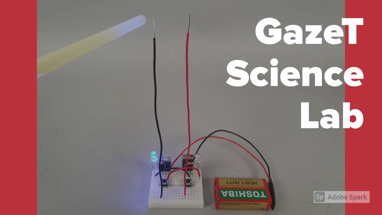 MAKE! Electrostatic polarity discriminato using MOSFET