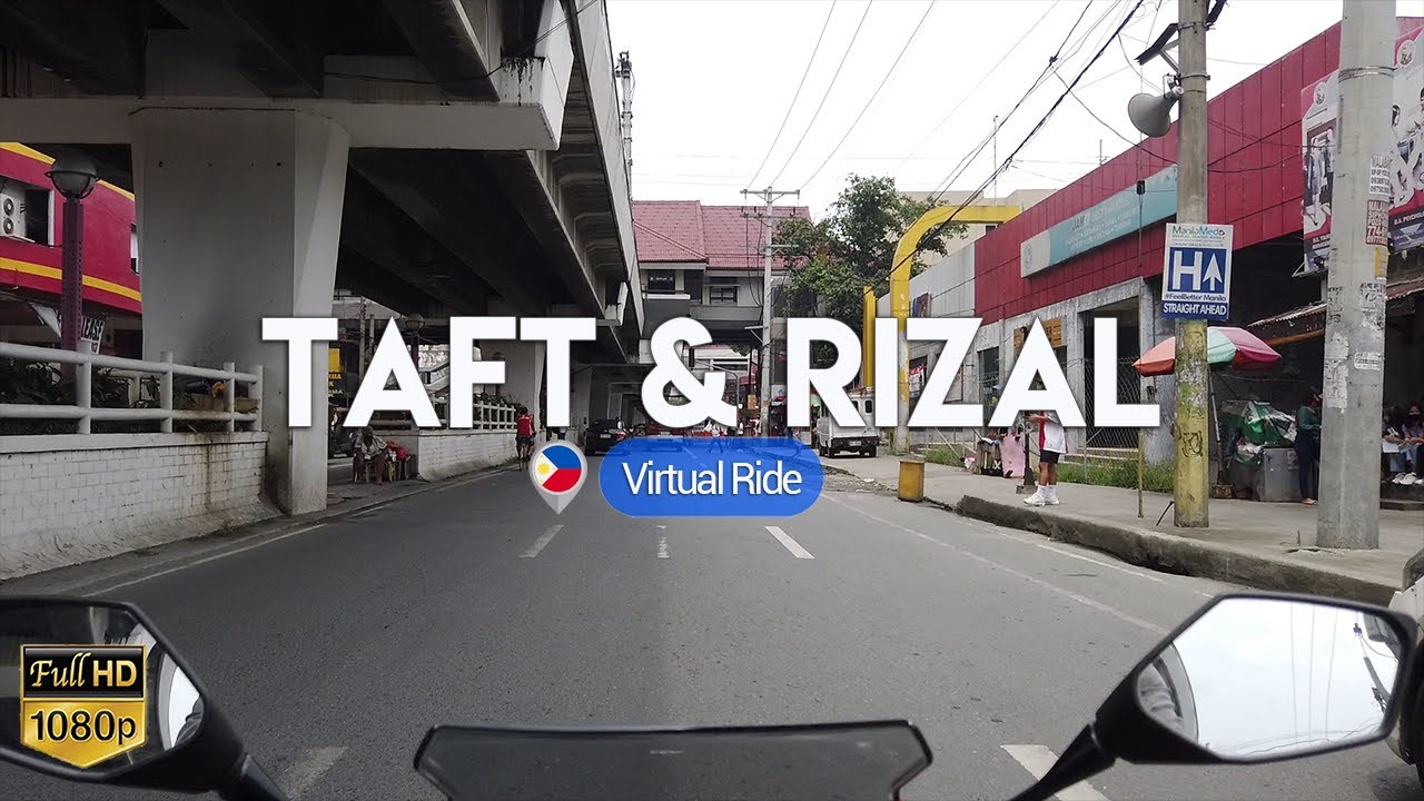 Virtual Ride:  Taft Avenue and Rizal Avenue LRT Line 1 Philippines MotoVlog
