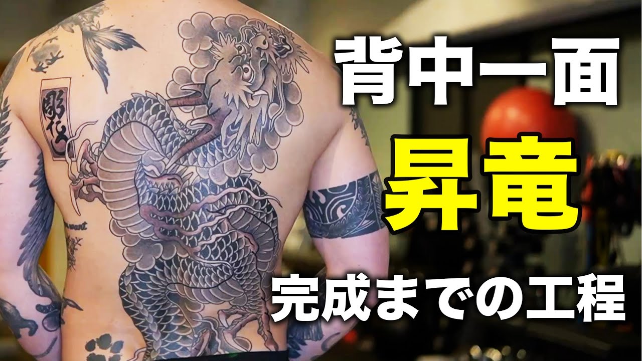 背中一面の竜 和彫りができるまでの全記録！時間と金額について