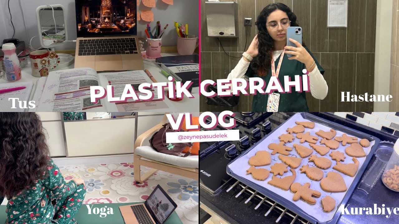 Tıp fakültesi VLOG/ plastik cerrahi, TUS çalışma, kurabiye, yoga
