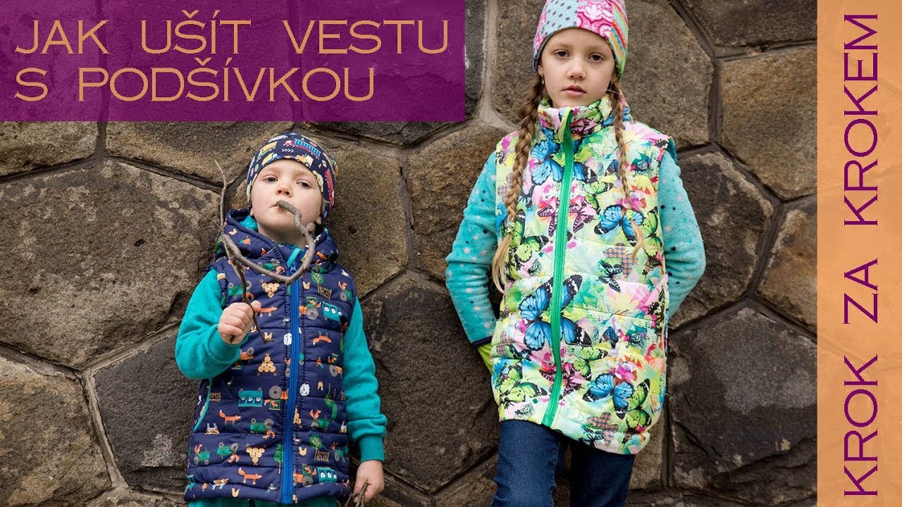 Jak ušít vestu s podšívkou / Jak podšít vestu nebo bundu | Caramilla Easy