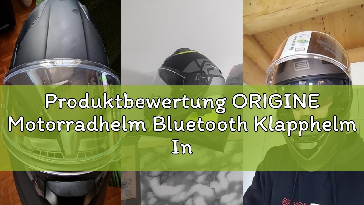 Produktbewertung ORIGINE Motorradhelm Bluetooth Klapphelm Integralhelm ECE Mit Doppelvisier