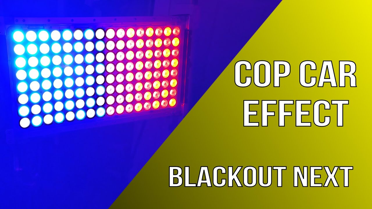 Blackout Next - How to Create Cop Car Effect DMX