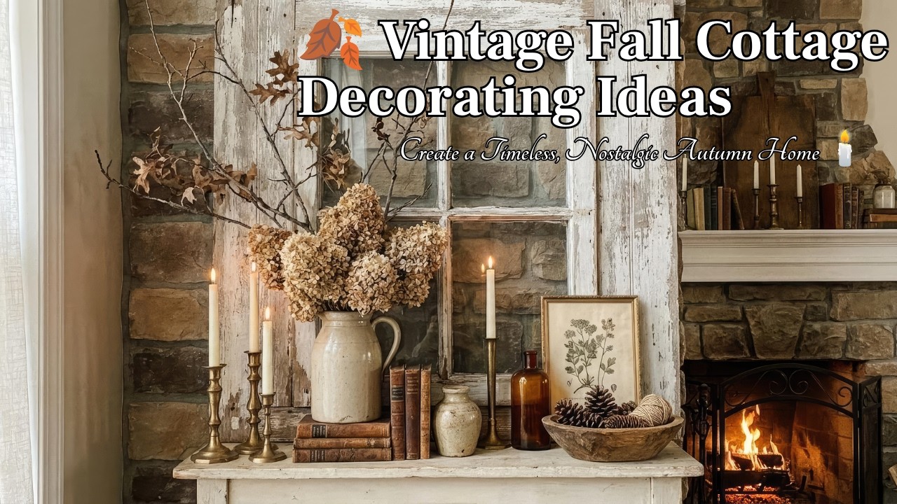 🕯️ How to Create a Vintage Fall Home | Cozy Cottage Decor, Antique Finds & Autumn Charm