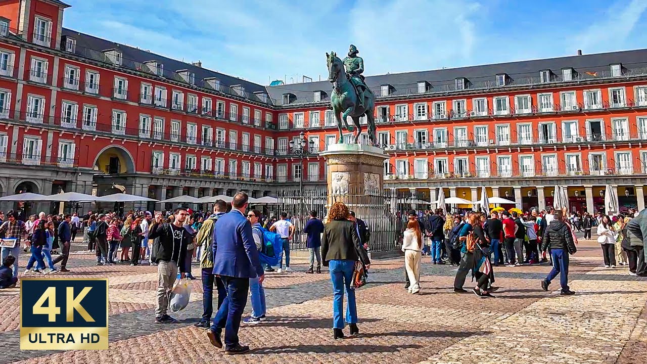 Madrid Spain 4K Spring Walking Tour 2024