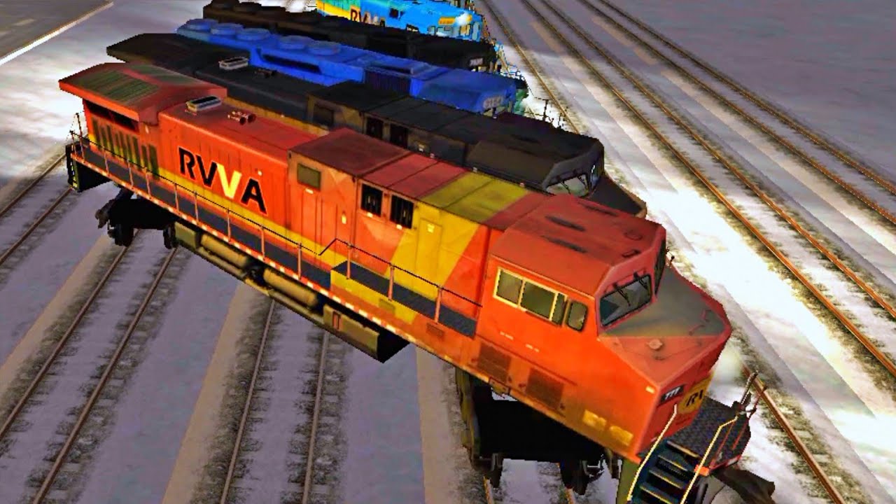 DRIFTING ALL ENGINES IN TRAIN AND RAIL YARD SIMULATOR | IDEA FROM: @therealrailfangamingboi