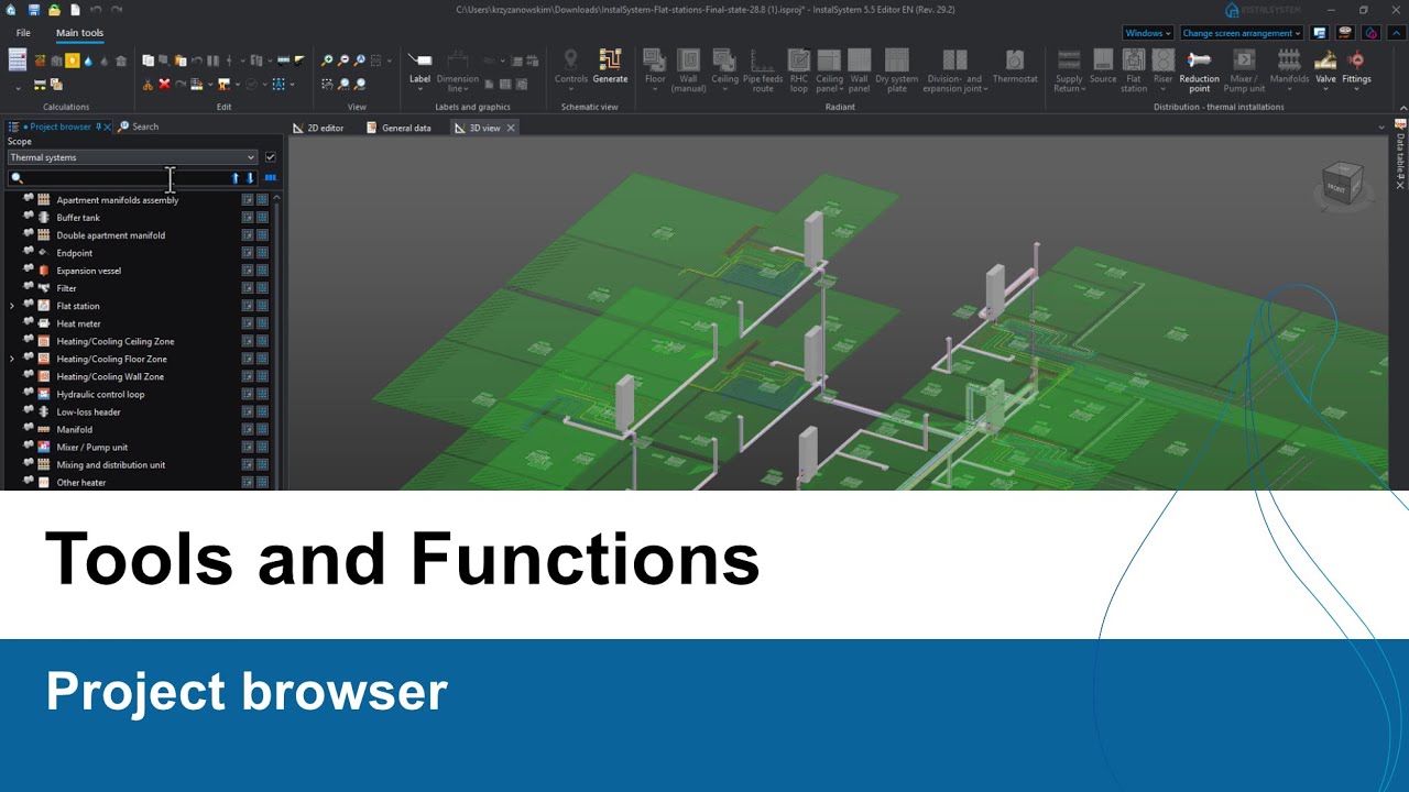 InstalSystem 5 - Project browser
