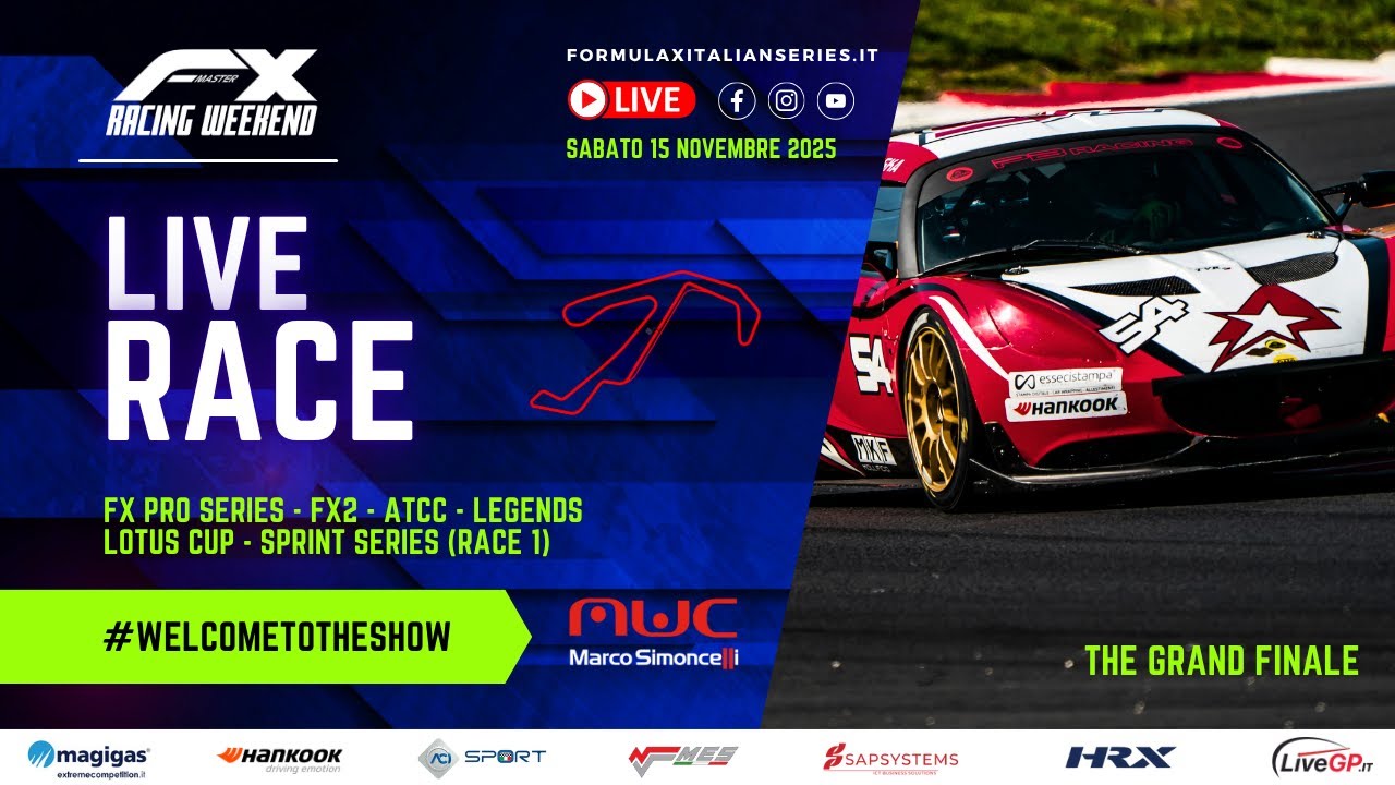 FX Racing Weekend | Live Race - Misano The Grand Finale 15/11/2025 (afternoon)